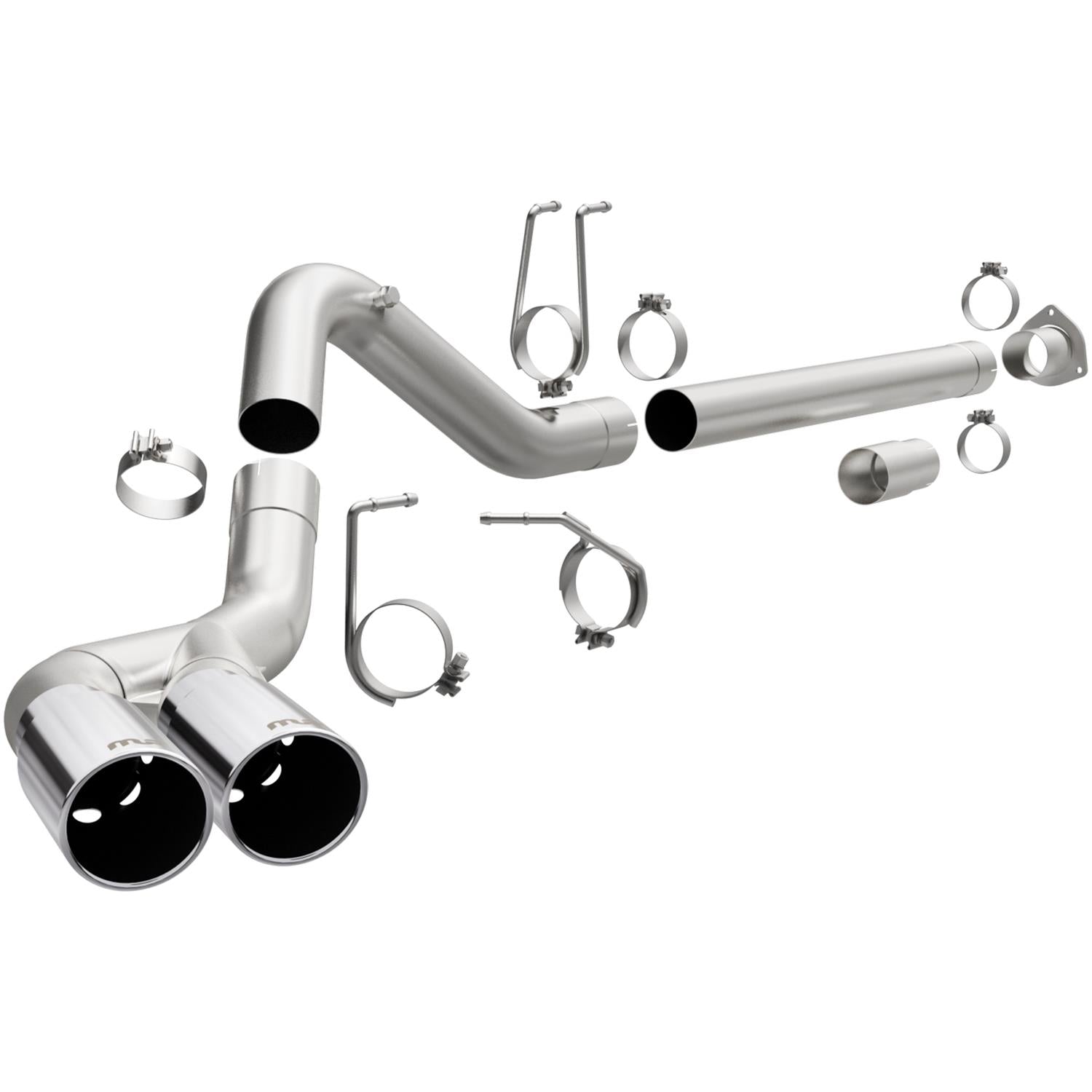 MagnaFlow 17873 Dual Stainless 4in DPF-Back Exhaust 11-24 Ford F250/F350 Powerstroke