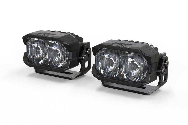 Morimoto BAF114 HXB Combo Beam 2Banger LED Pods - White Pair | Universal