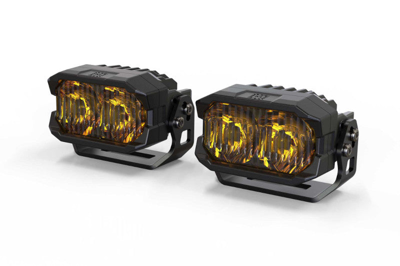 Morimoto BAF115 HXB Combo Beam 2Banger LED Pods - Yellow Pair | Universal