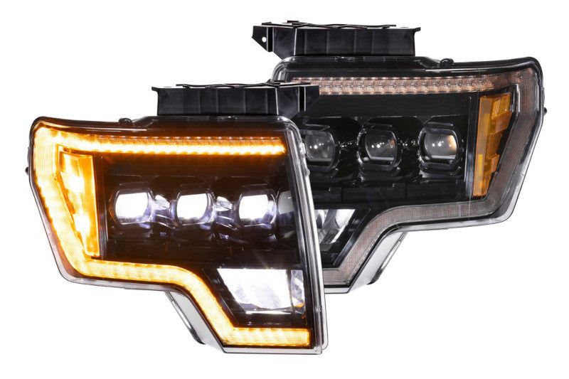 Morimoto LF506-A-ASM XB LED Headlights - Amber DRL | 2009-2014 F150