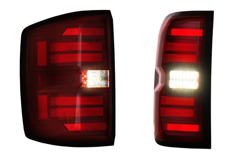 Morimoto LF728 1500/2500HD/3500HD XB LED Tail Lights - Red | 2014-2019 Silverado 1500/2500HD/3500HD