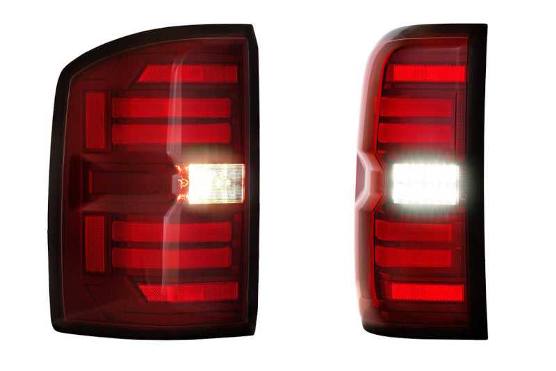 Morimoto LF730 XB LED Tail Lights - Red | 2014-2018 Sierra 1500/2500HD/3500HD