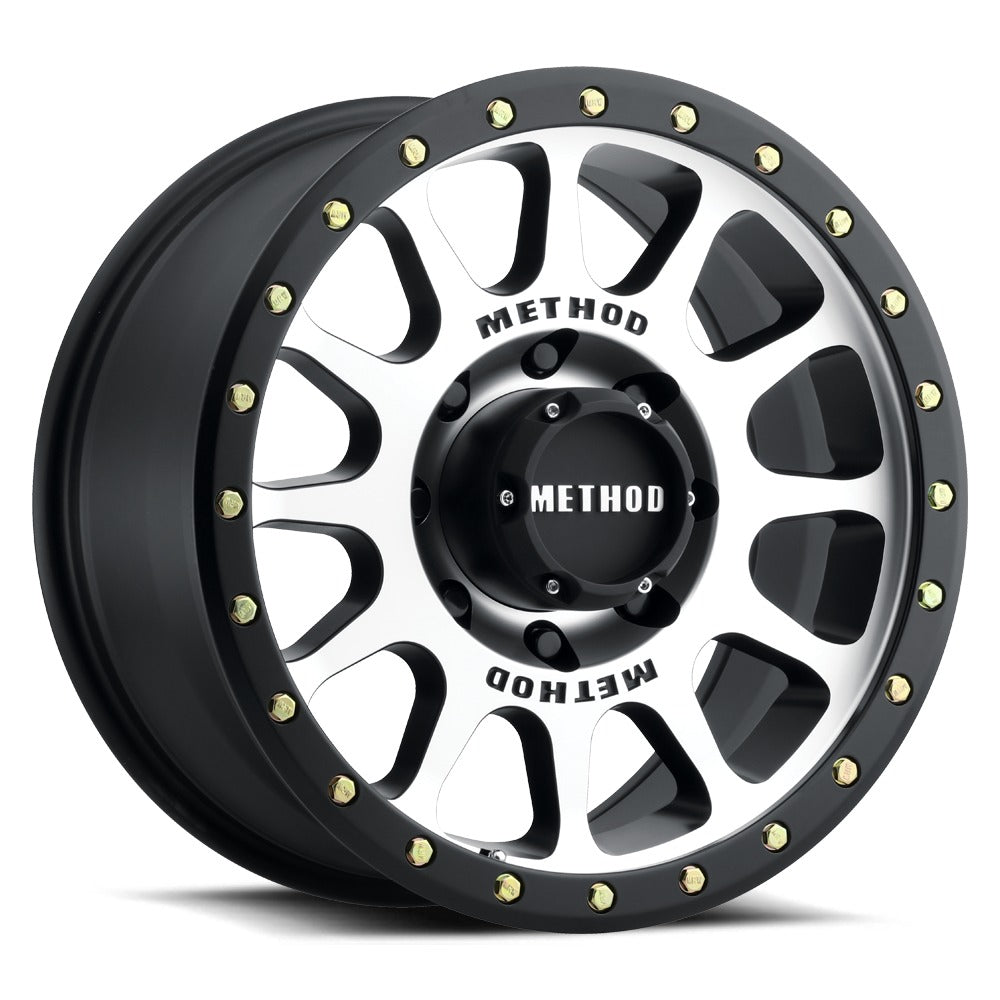 Method MR30589087318 305 NV 18x9in Machined w/ Matte Black Lip 18mm Offset Wheel |94-24 F250/F350