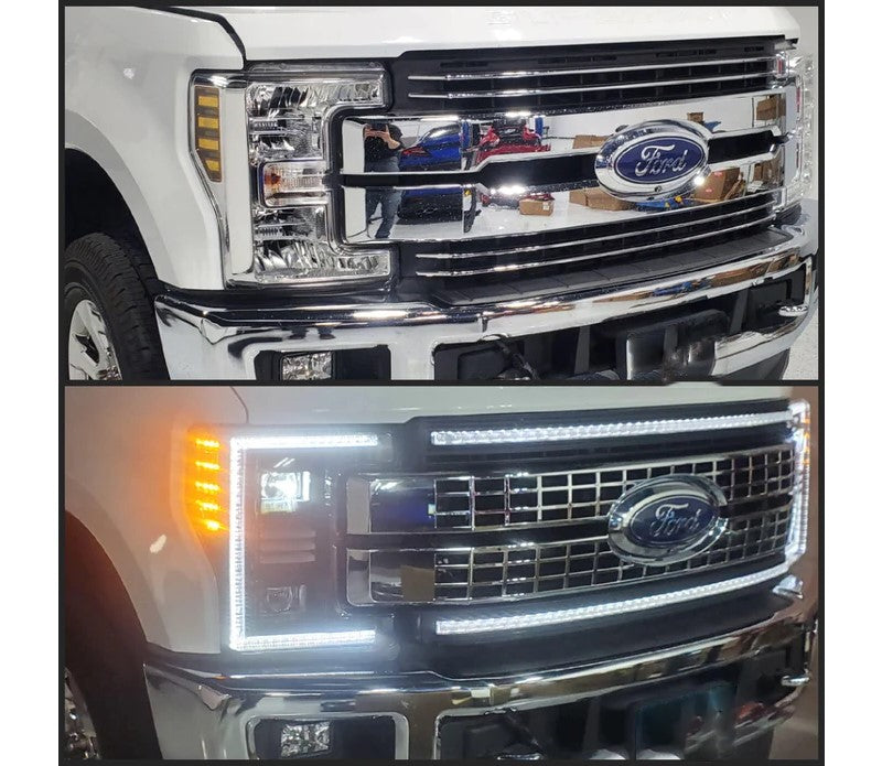 OLM E.16024.1 Essential Series White LED Grille | 2017-2019 F250/F350