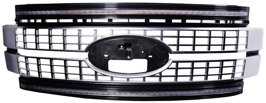 OLM E.16026.1 Infinite Series LED Grille - Chrome w/ White DRL | 2017-2019 F250/F350