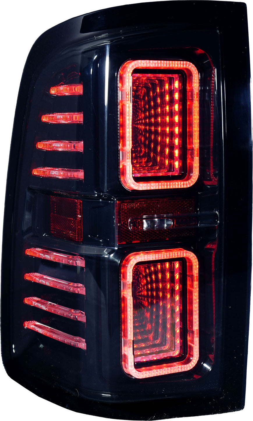 OLM E.42002.1 Infinity Series Taillights - Smoked/ Smoked | 2009-2018 Ram 1500