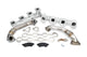 PPE 116111035 High Flow Exhaust Manifolds & Up Pipes Kit Silver (FED / 2001 CA) | 2001-2004 Silverado/Sierra 2500HD/3500HD 6.6L