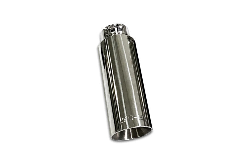 PPE 217020000 Polished 304 Stainless Steel 12.5in Exhaust Tip - 3in Inlet/4in Outlet | Universal