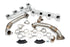 PPE 116111435 High Flow Exhaust Manifolds and Up-Pipes Kits Silver | 2004.5-2005 Silverado/Sierra 2500HD/3500HD 6.6L