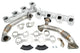 PPE 116111635 High Flow Exhaust Manifolds & Up-Pipes Kits Silver | 2006-2007 Silverado/Sierra 2500HD/3500HD 6.6L