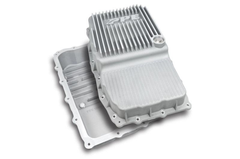 PPE 128051300 Heavy-Duty Cast Aluminum Transmission Pan Raw | 2019-2024 w/ 10L80 Transmissions