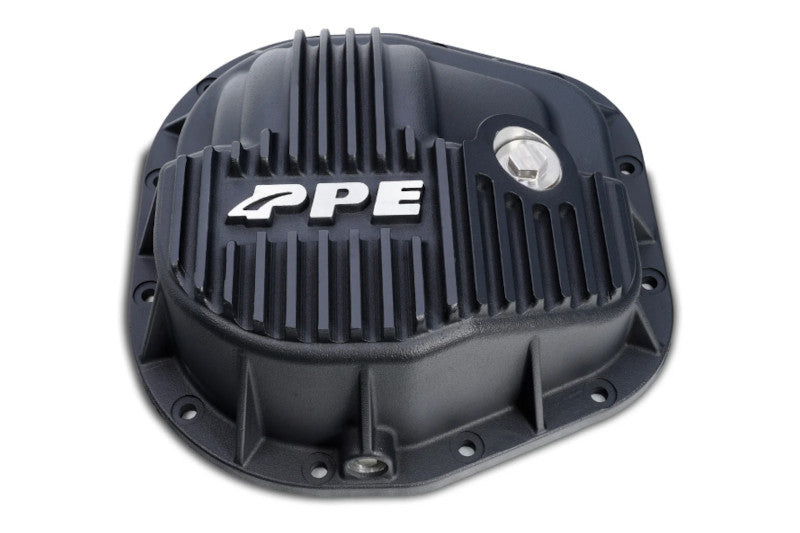 PPE 338051120 10.25in/10.5in - 12 Sterling Heavy Duty Cast Aluminum Rear Diff Cover Black | 1990-2022 F250/F350