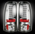 Recon 264173CL Clear LED Tail Lights | 1999-2007 Silverado/Sierra 2500HD/3500HD