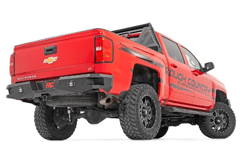 Rough Country 10773 Heavy-Duty Rear LED Bumper | 2007-2018 Silverado 1500