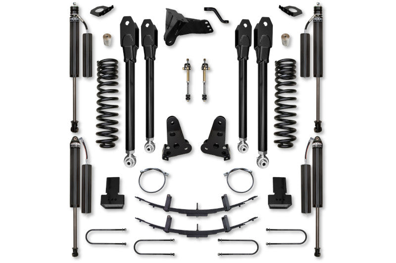 Rock Krawler F2XF3505-Rr 3.5 X-Factor Series Suspension System - RR Shocks | 2017-2022 F250/F350 4WD