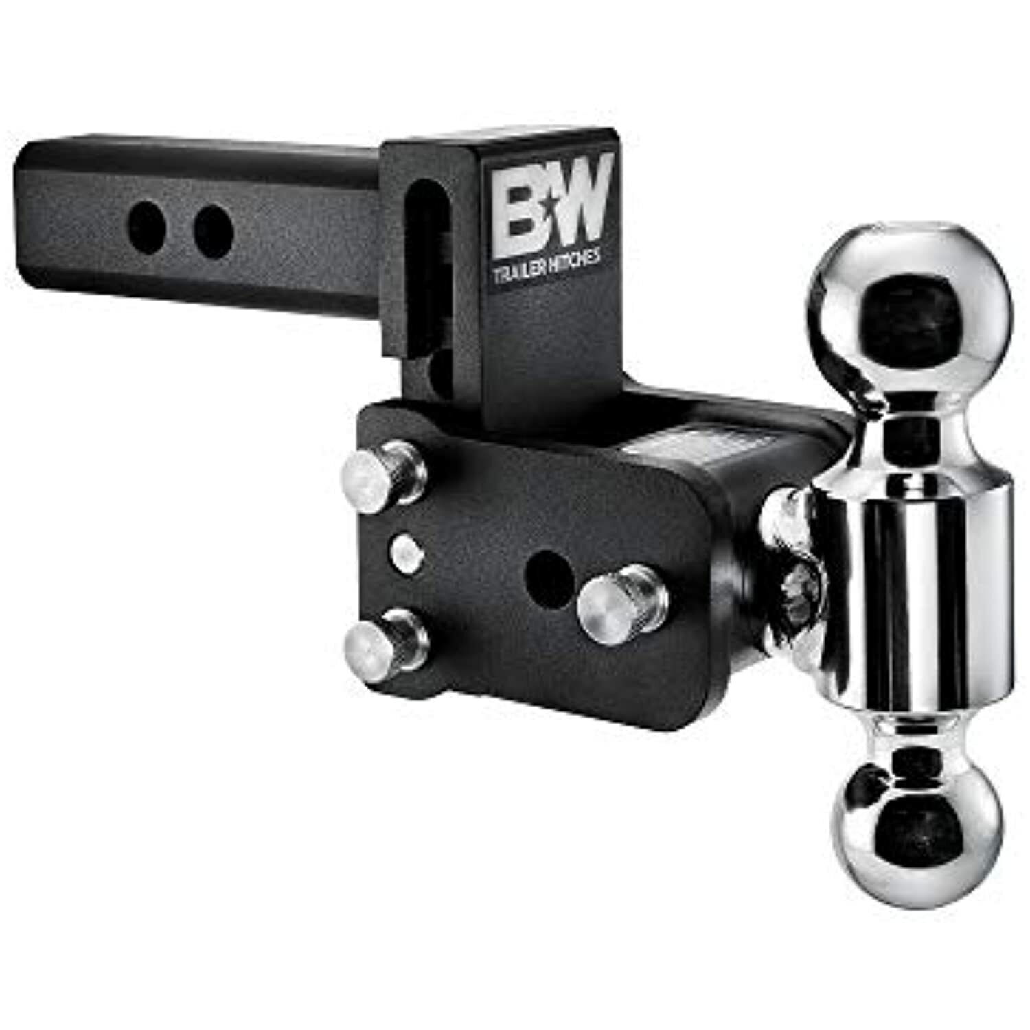 B&W TS10033B Black Tow & Stow 2x2-5/16 Dual Ball Hitch w/ 2in Shank, 3in Drop/3.5in Rise | Universal