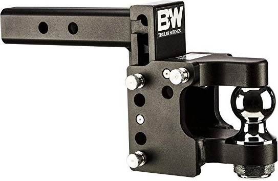 B&W TS10055 Black 2in Pintle Hitch w/ 2in Shank, 8.5in Drop/4.5in Rise | Universal